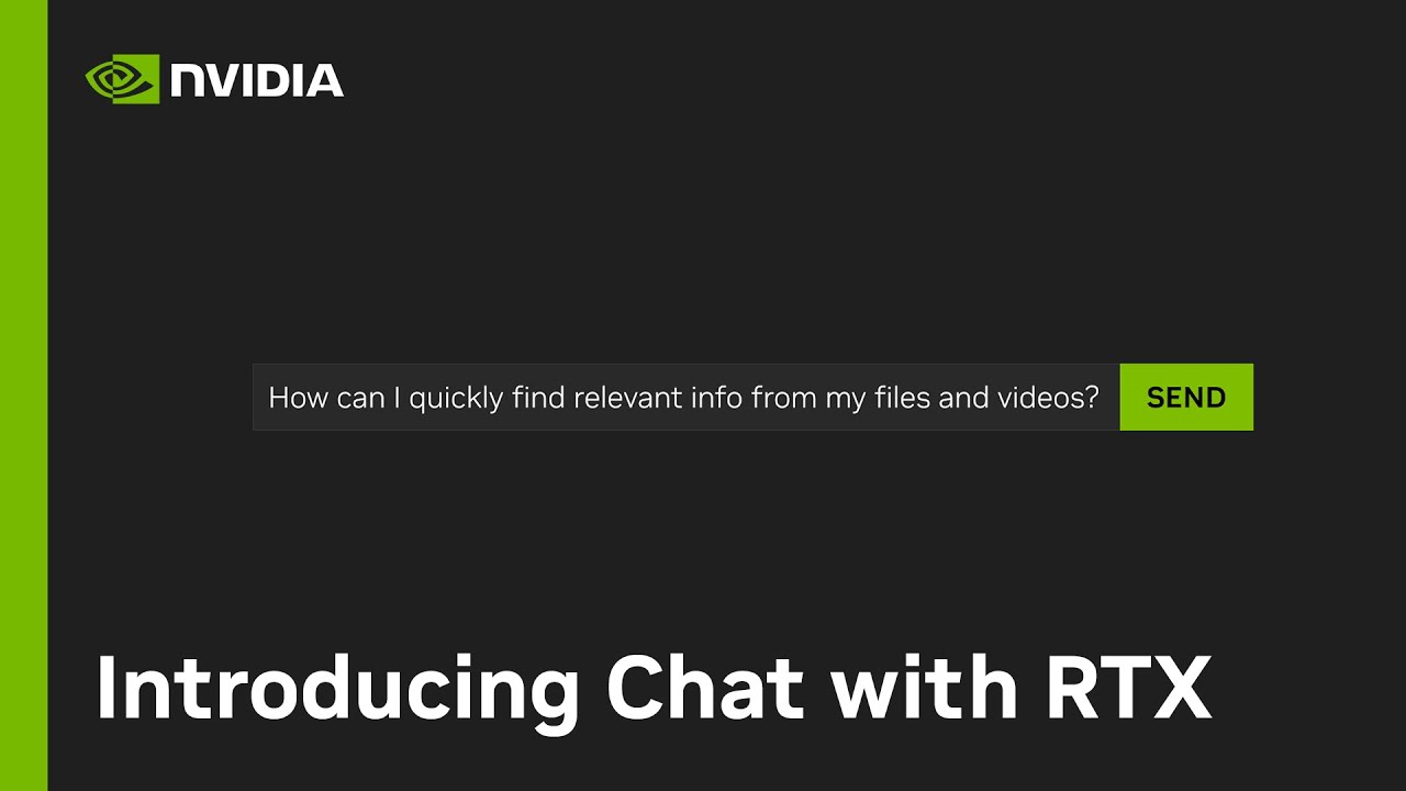 Nvidia เปิดตัว “Chat with RTX” แชทบอท AI ส่วนตัวบน Windows